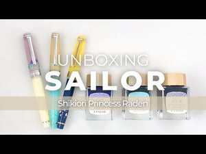 Set Sailor PG Princess Raden, Princess Uguisu Fountain Pen, 14k