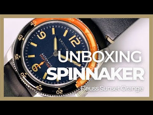 Spinnaker Fleuss Sunset Orange Automatic Watch, Blue, 43 mm, 15 atm, SP-5055-0D
