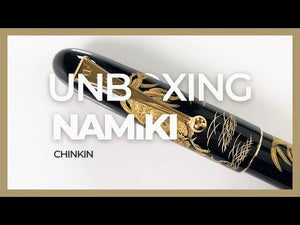 Namiki Chinkin Royal Rooster Fountain Pen, Urushi lacquer, FNKC-30M-TOK