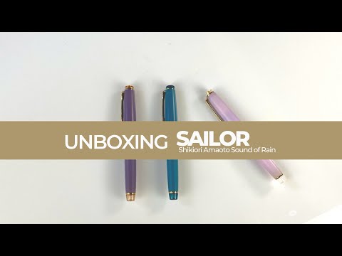 Sailor PG Slim Shikiori Amaoto Winter Rain Fountain Pen, 11-3059-304