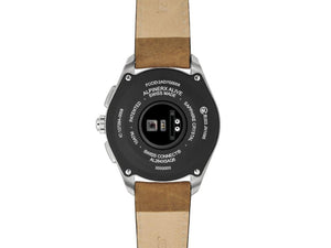 Alpina AlpinerX Alive Smartwatch, Grey, GMT, Alarm, Brown, AL-284LGGN5TAQ1L