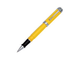 Aurora Talentum Big Rollerball pen, Resin, Yellow, Chrome Trim, D71-Y