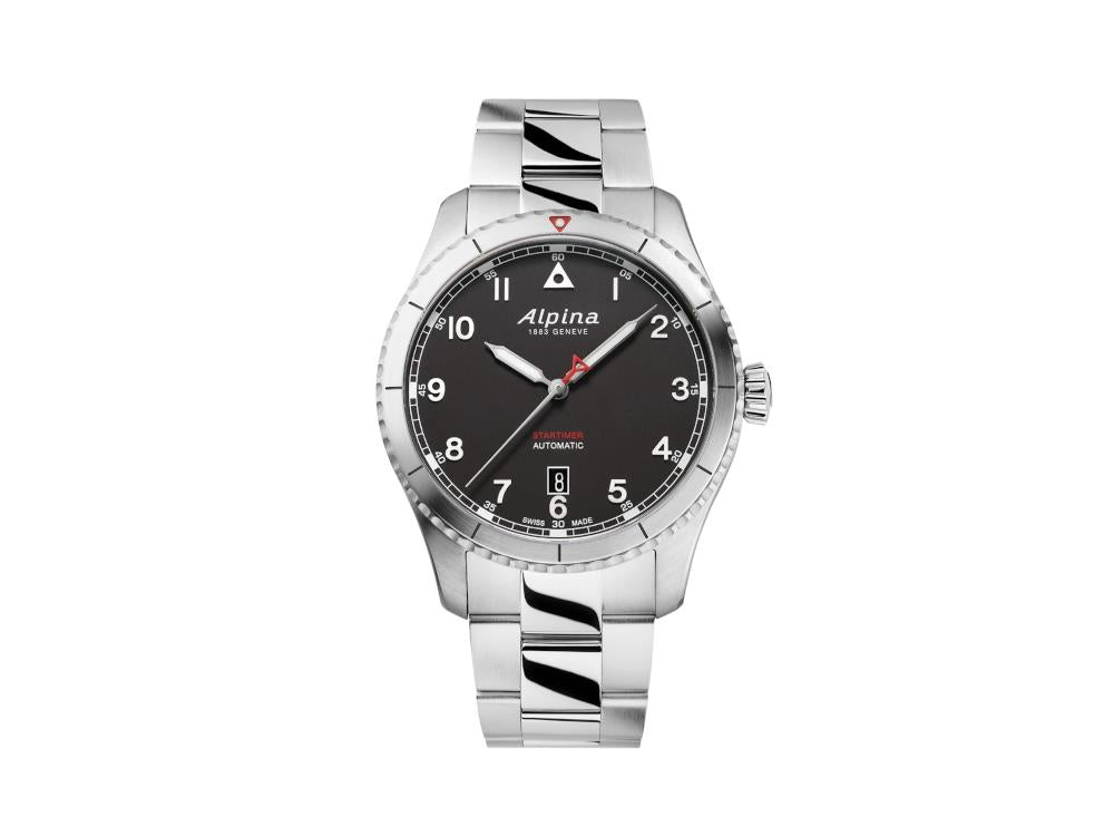 Alpina Startimer Pilot Automatic Watch, 41 mm, Black, Day, AL-525BW4S26B
