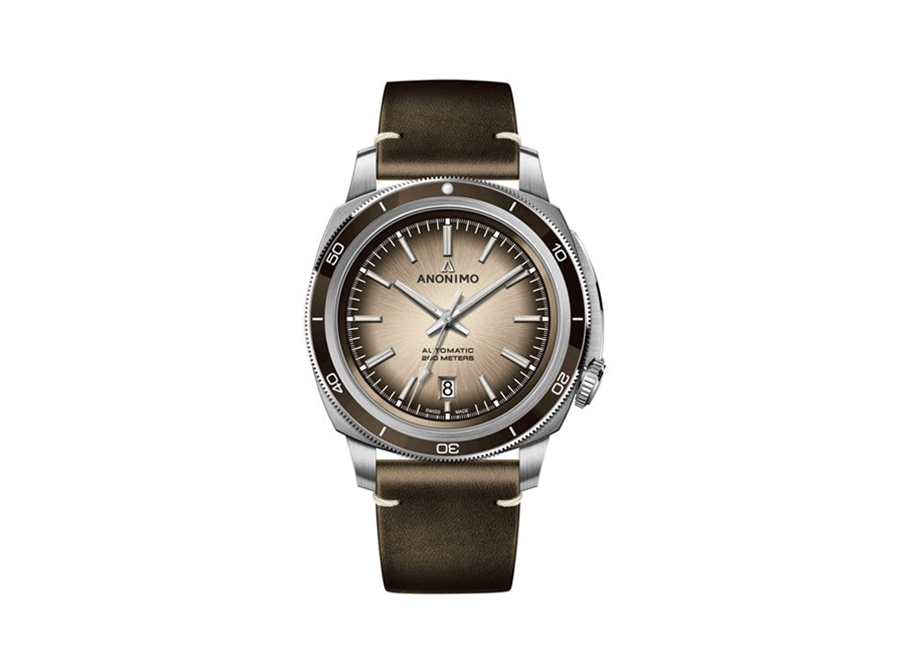 Anonimo Nautilo Vintage Automatic Watch, Brown, 42mm, 20 atm, AM-5019.17.105.I02