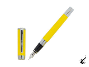 Aurora TU Fountain Pen - Yellow Resin - Chromed - T11Y