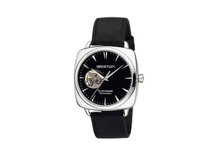 Briston Clubmaster Iconic Automatic Watch, Black, 40 mm, 18740.PS.I.1.LVCH