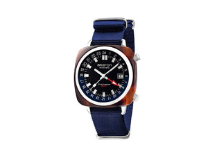 Briston Clubmaster GMT Traveler Automatic Watch, Blue, 42 mm, 19842.SA.T.9.NNB