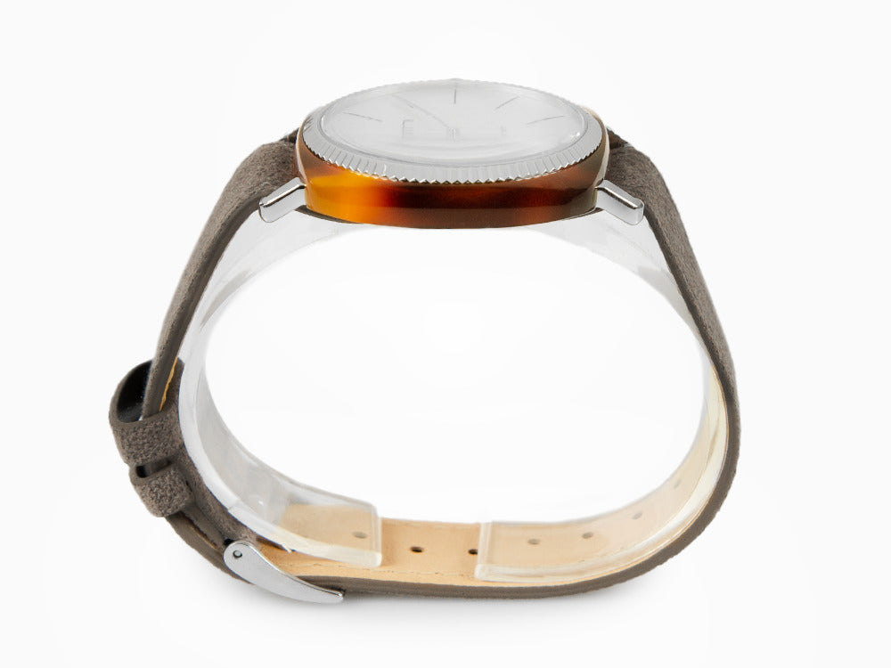 Briston Clubmaster Elegant Quartz Watch, White, 37 mm, 22937.SA.T.2.LNT