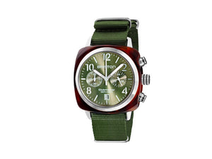 Briston Clubmaster Classic Quartz Watch, Green, 40 mm, 19140.SA.T.26.NOL