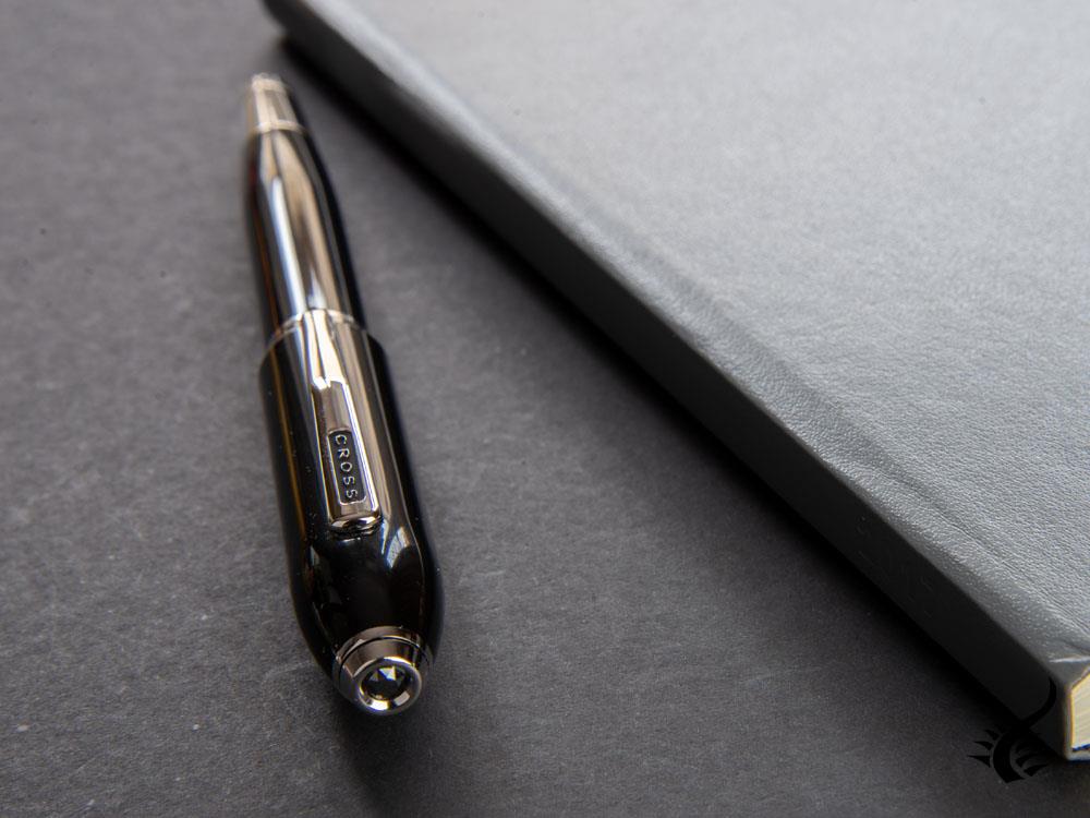 Cross Peerless 125 Fountain Pen, Lacquer, Black, Polished, AT0706-1