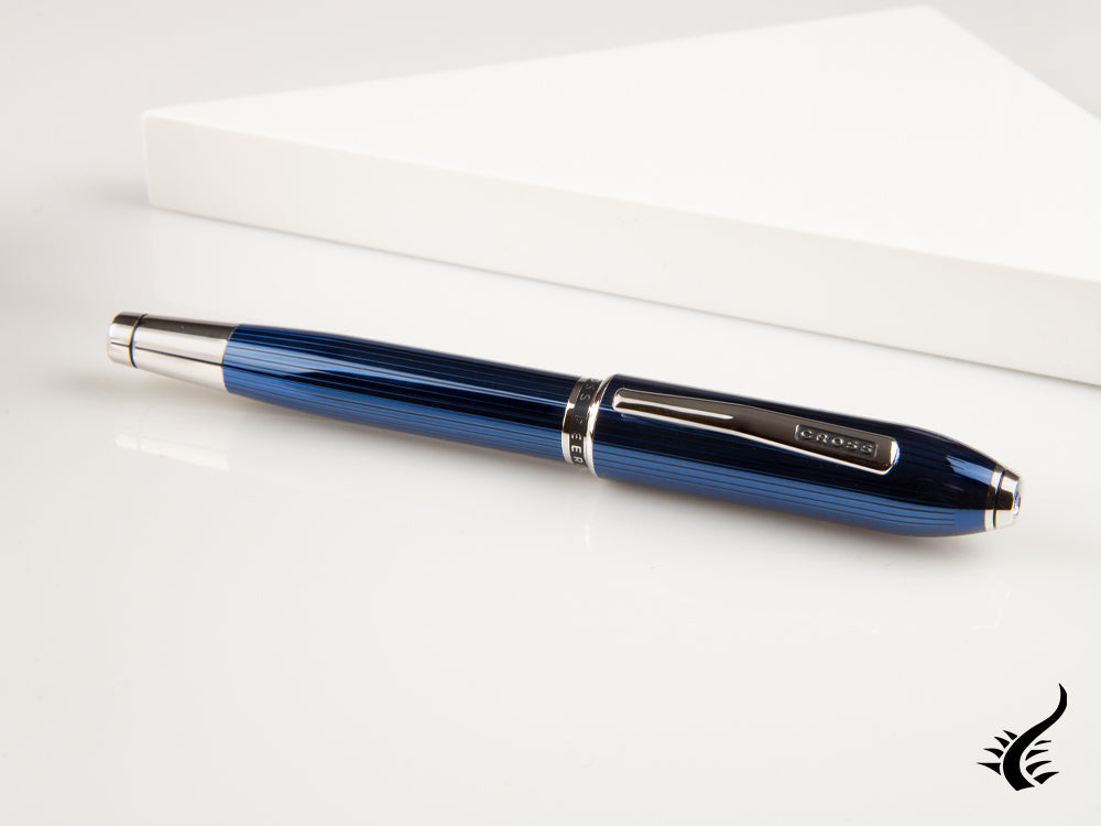 Cross Peerless Blue Quartz Fountain Pen, AT0706-14
