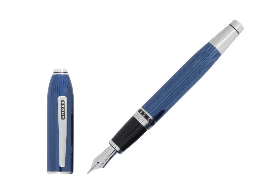 Cross Peerless Blue Quartz Fountain Pen, AT0706-14