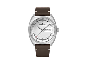 Delbana Classic Locarno Quartz Watch, White, 41.5 mm, Leather, 41601.714.6.012