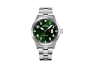 Delma Aero Commander Automatic Watch, Green, 45 mm, 41702.570.6.149