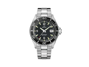 Delma Diver Santiago Automatic Watch, Black, 43 mm, 41701.560.6.034