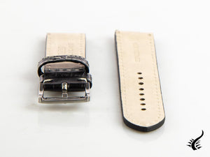 Glycine, Leather strap, 22mm, Black, LBK9-22