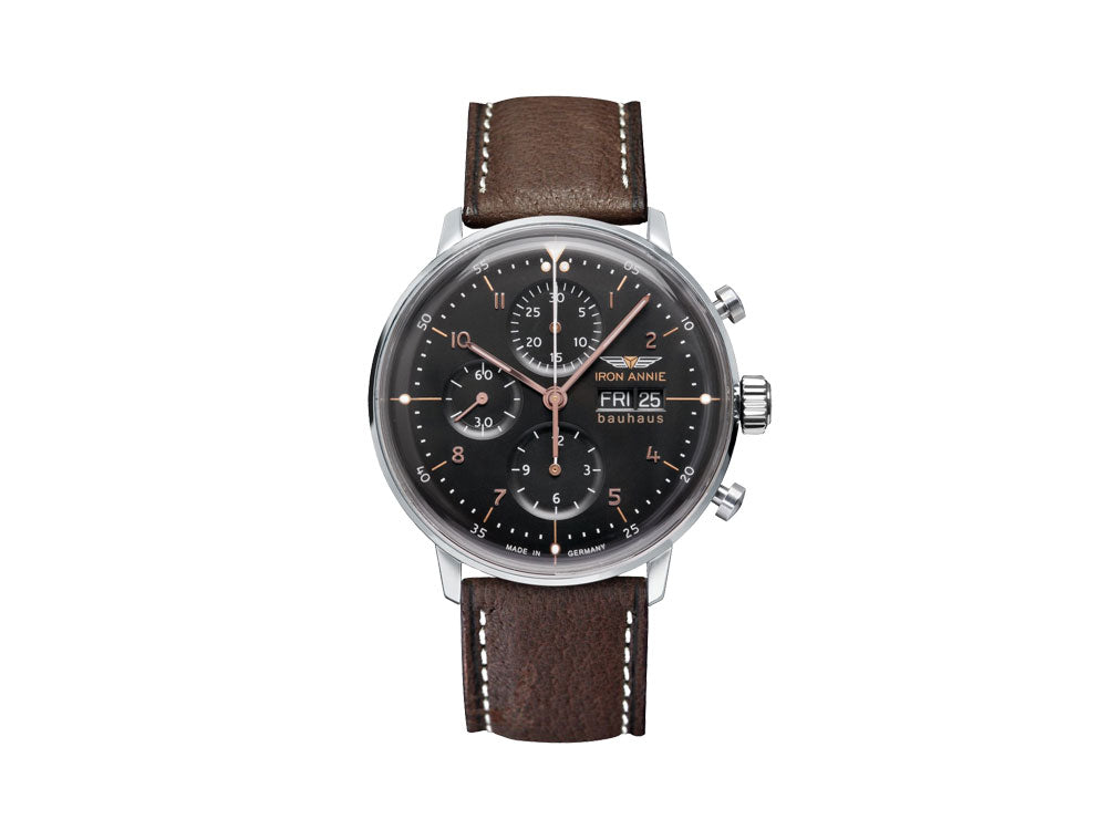 Iron Annie Bauhaus Automatic Watch, Black, 42 mm, Chronograph, Date, 5018-2