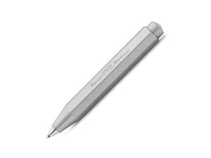 Kaweco STEEL Sport Ballpoint pen, Stainless steel, Silver, Octagonal, Mat