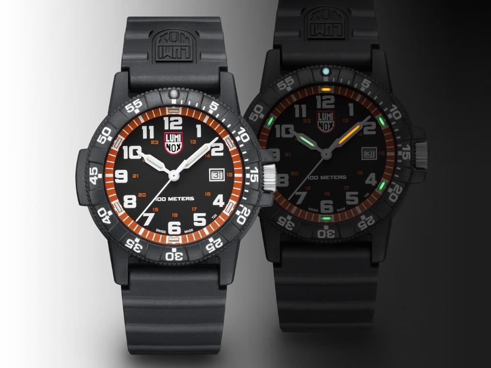 Luminox Sea Turtle Quartz Watch, Orange, CARBONOX™, 44 mm, 10 atm, XS.0329.1
