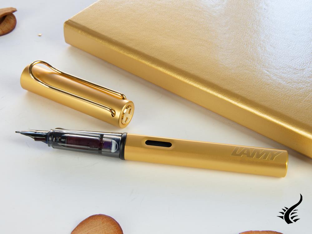 Lamy LX Fountain Pen, Anodized aluminium, Gold, Special Edition, 1231316