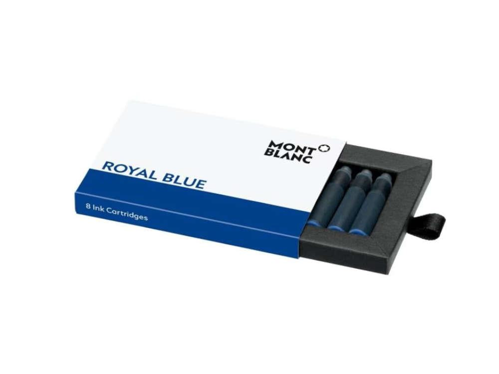 Montblanc 8 Ink cartridges Royal Blue, 128198