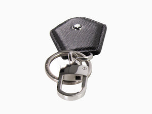 Montblanc Sartorial Key Fob Diamond, Brass, Leather, Black, 1, 128752