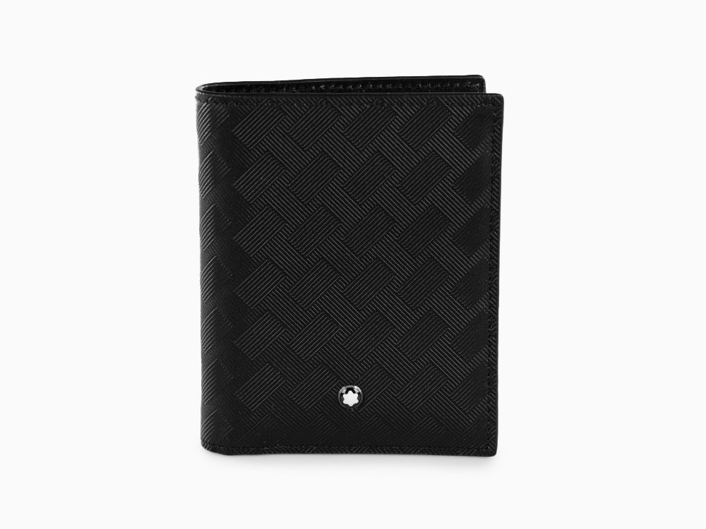 Montblanc Extreme 3.0 Compact Wallet, Black, Leather, Cotton, 6 Cards, 129975