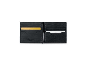 Montegrappa Signet Series Money Clip Wallet, Black, Leather, IC00WA02