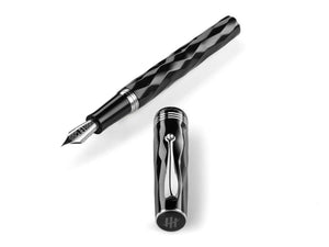 Montegrappa Brenta Fountain Pen, Resin, Black, Stainless Steel, ISRBT-IC