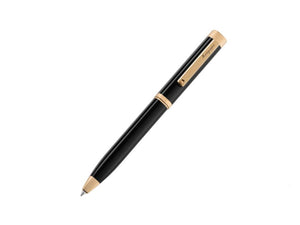 Montegrappa Quattro Ballpoint pen, Acrylic Resin, Gold plated, Black, ISZ4IBIY
