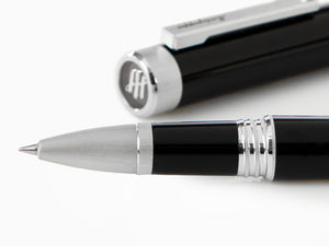 Montegrappa Zero Rollerball pen, Black Resin, Palladium IP, ISZEIRIP