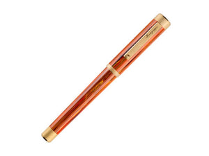 Montegrappa Zero Zodiac Leo Rollerball pen, PVD Gold, Orange, ISZEZRIY-O2