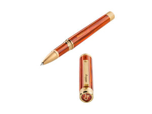 Montegrappa Zero Zodiac Leo Rollerball pen, PVD Gold, Orange, ISZEZRIY-O2