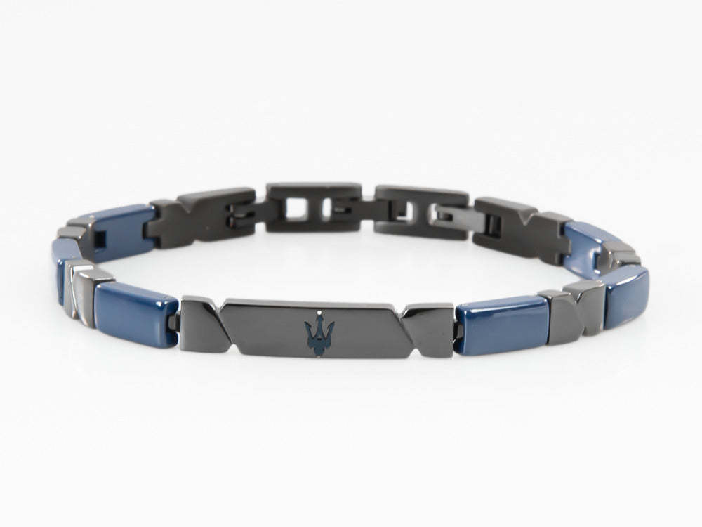 Maserati Gioielli Bracelet, Stainless steel, Black and blue, JM221ATZ01