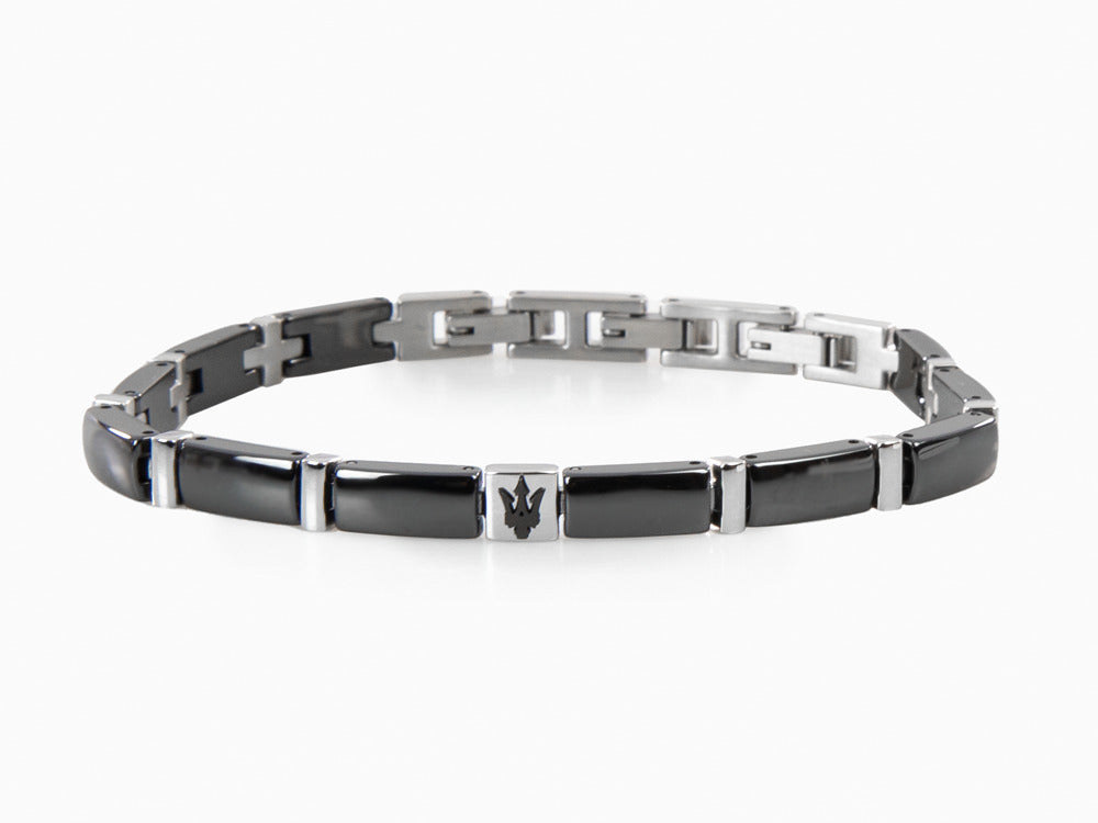 Maserati Gioielli Bracelet, Stainless steel, Black, JM221ATZ04