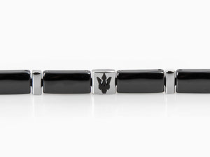 Maserati Gioielli Bracelet, Stainless steel, Black, JM221ATZ04