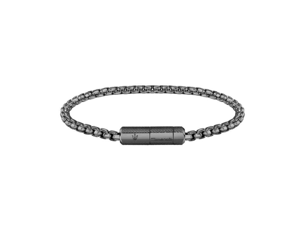 Maserati Gioielli Bracelet, Steel, Silver, PVD, JM223ATK23