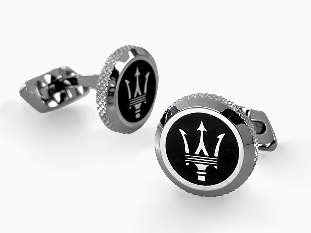 Maserati Gioielli Cufflinks, Steel, Silver, Polished, JM416AIL03