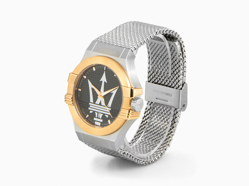 Maserati Potenza Quartz Watch, Black, 42 mm, Mineral crystal, R8853108007