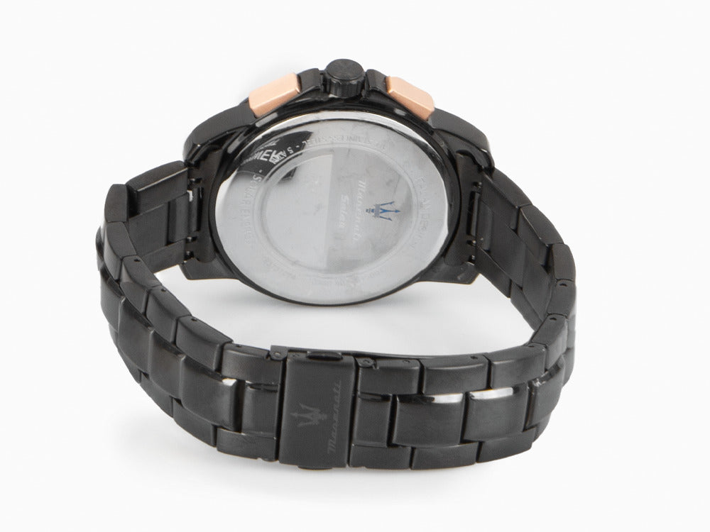 Maserati Successo Quartz Watch, PVD Gun Metal, Black, 44 mm, R8873645001