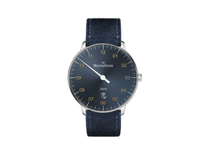 Meistersinger Neo Plus Automatic Watch, ETA 2824-2, 40mm, Blue, Day, NE417G-SV04