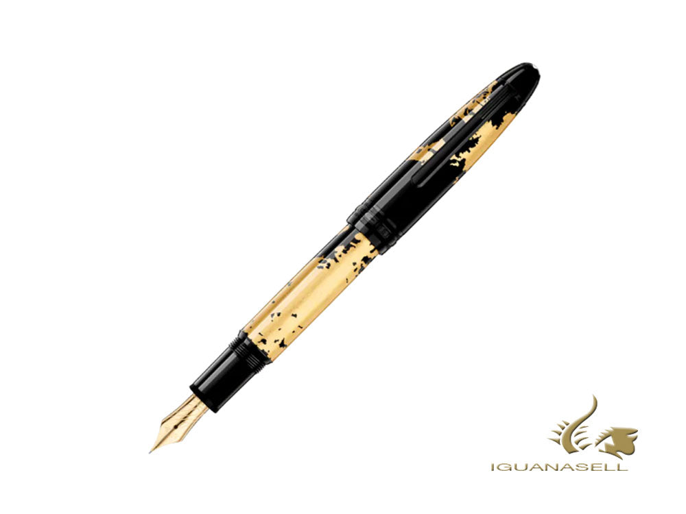 Montblanc Meisterstück Solitaire Calligraphy Fountain Pen, Gold, 119700