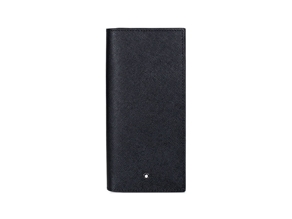 Montblanc Sartorial Wallet, Leather, Black, 6 Cards, 130315 - Iguana Sell