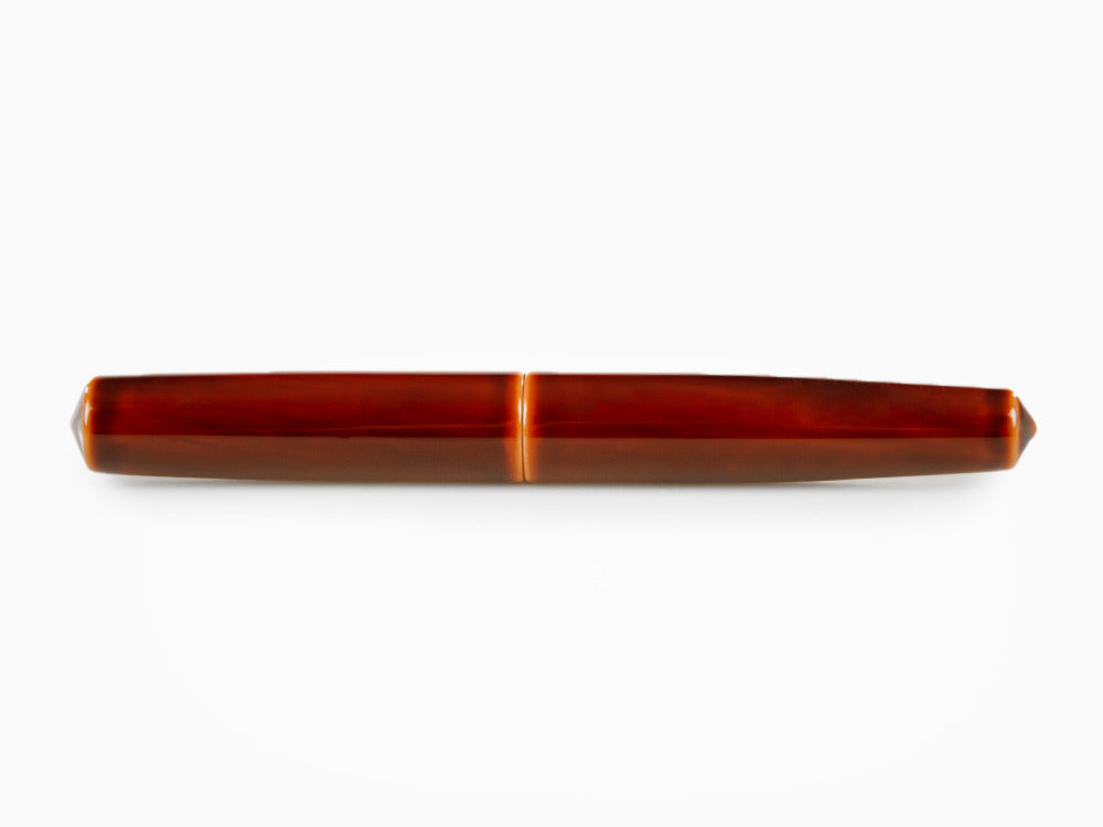 Nakaya Cigar Fountain Pen Piccolo, Toki-Tamenuri, Ebonite, Elastic Nib
