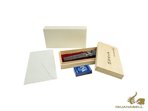 Nakaya Cigar Fountain Pen Piccolo, Shu, Ebonite, 14k Gold