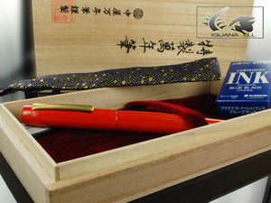 Nakaya Neo-Standard Fountain Pen, Arai Shu, Ebonite and Urushi lacquer