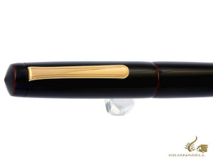 Nakaya Writer Fountain Pen Kuro-Tamenuri, Piccolo, Gold, Ebonite