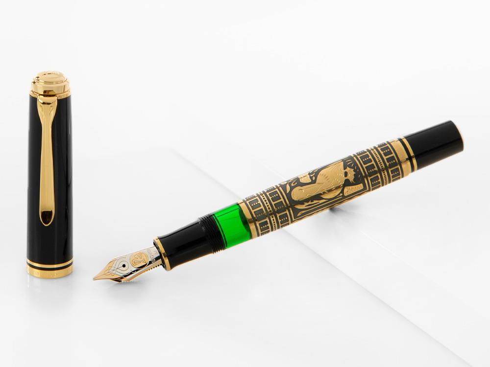 Pelikan Toledo M900 Fountain Pen, Gold, Resin, 921387