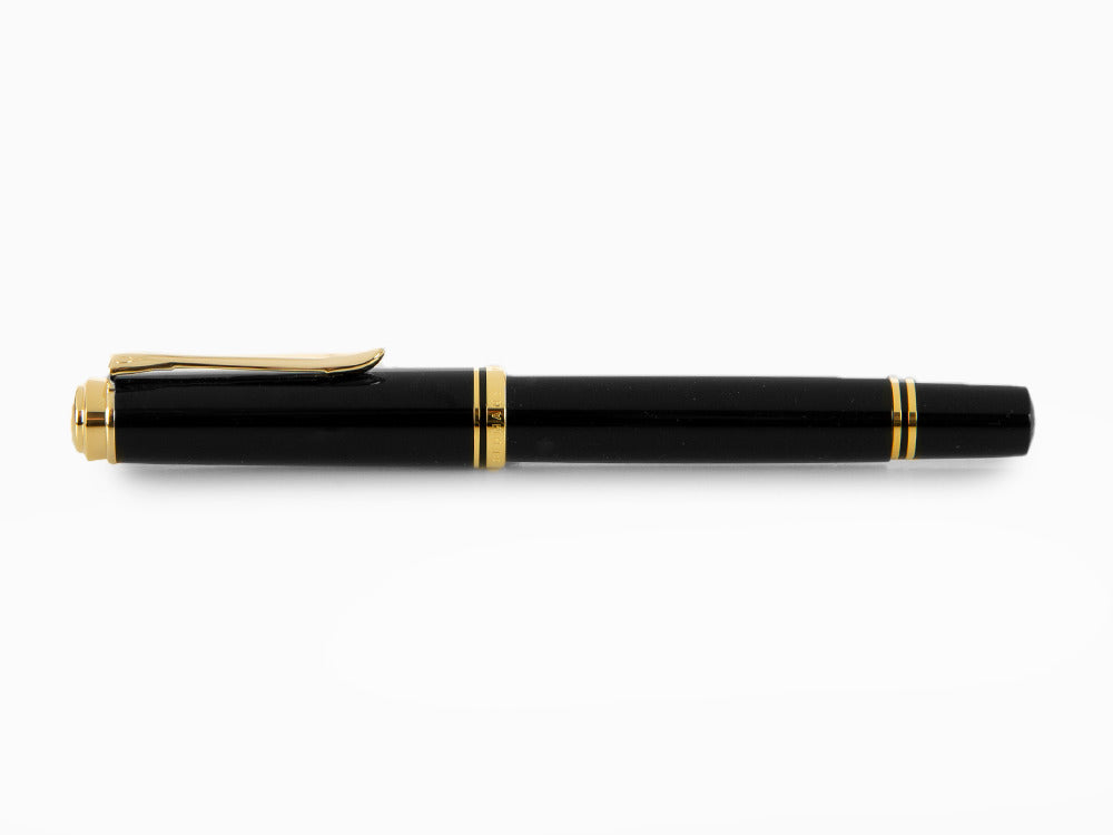 Pelikan R400 Rollerball pen, Black Resin, Gold trim, 987958