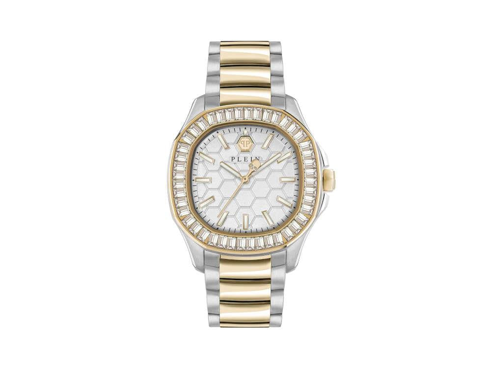 Philipp Plein Plein Philipp Lady Quartz Watch, PVD Gold, White, 38 mm, PWTAA0523